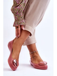 Damskie Baleriny Z Serduszkiem ZAXY LL285028 Różowe