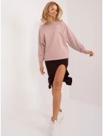 Mikina D10088BC02656A tmavoružová