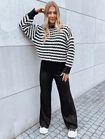 Dámske široké nohavice MOSSYMOOD black FashionStreet UY1689