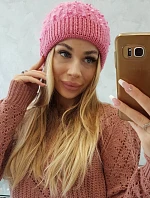 Bubble hat K219 svetlo ružová