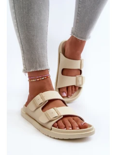 Lehké Pěnové Dámské Žabky S Big Star Béžové model 21660703 - Big Star Shoes