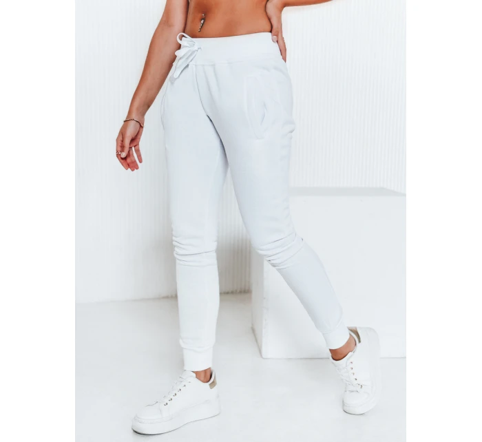 Dámske tepláky FITS biele UY0134