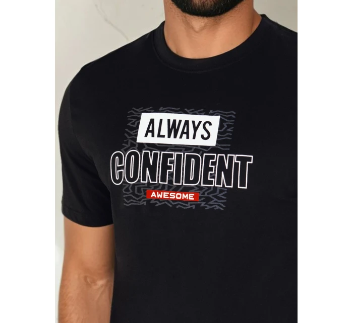 Pánské tričko s potiskem černé Dstreet model 21973763 - FashionStreet