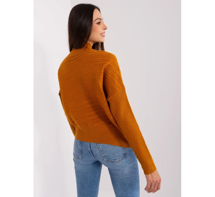 Sweter AT SW model 18904839 jasny brązowy - FPrice Sweter AT SW model 18904839 jasny brązowy - FPrice