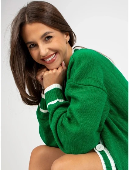 Dámsky sveter LC SW 0333 zelený Dámsky sveter LC SW 0333 zelený