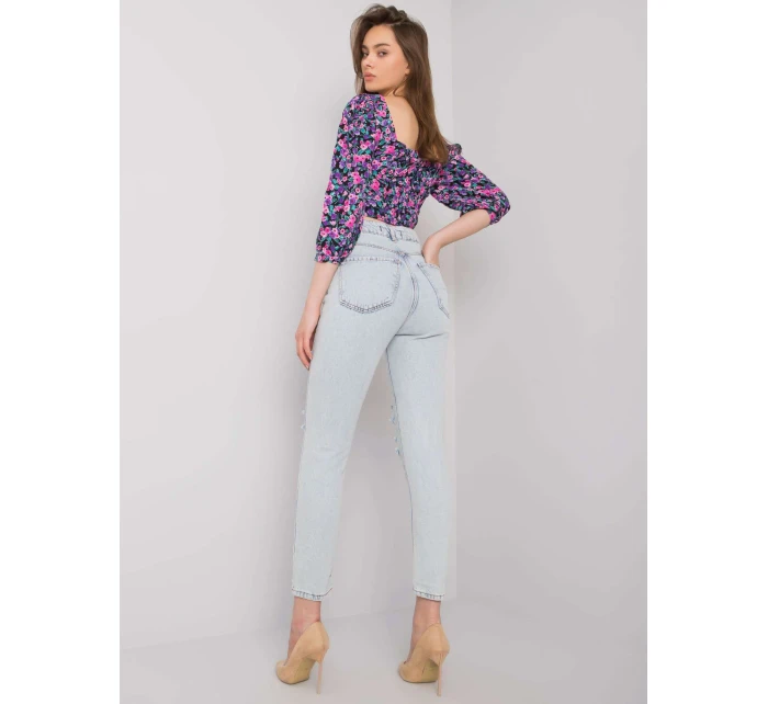 Džínsové nohavice MR SP 901.05P svetlo modrá