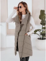 Dámská prošívaná vesta zelená Dstreet model 21966325 - FashionStreet