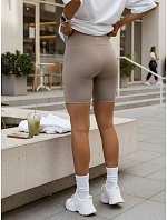 Dámske cyklistické šortky s vysokým pásom šedé FashionStreet SY0575 Dámske cyklistické šortky s vysokým pásom šedé FashionStreet SY0575