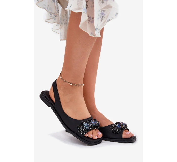 Dámské Ploché Sandály S Černé model 21698325 - S.Barski