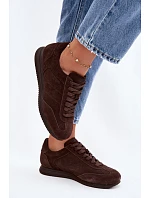 Tenisky z prírodného semišu Big Star TT274226 Chocolate Tenisky z prírodného semišu Big Star TT274226 Chocolate