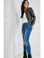 Dámská  bunda s zdobením Zelená model 15042442 - Cindy.H