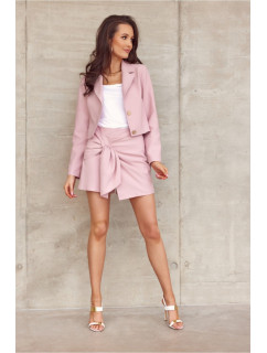 Dámska bunda ZAK0010 powder pink - Roco Fashion