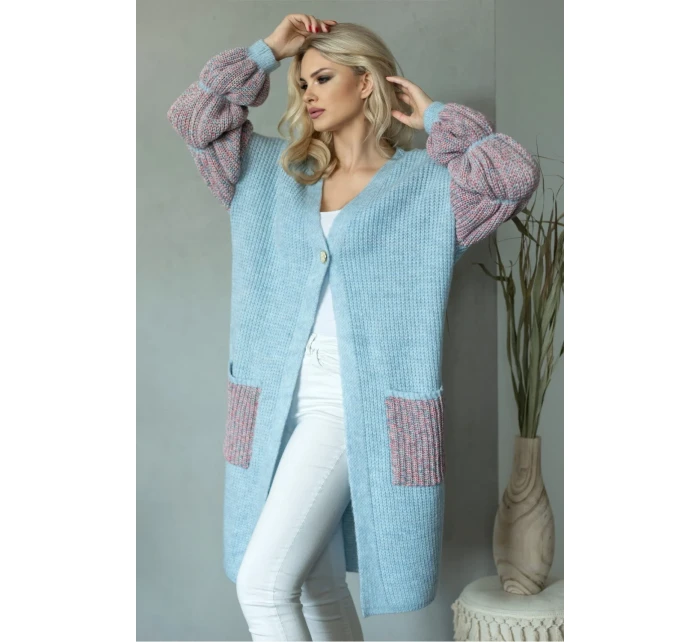 Sveter na zapínanie model 171309 PeeKaBoo