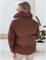 Dámská prošívaná zimní bunda hnědá Dstreet model 21990603 - FashionStreet