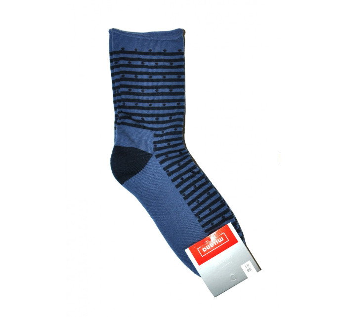 Dámske vzorované ponožky Milena 071 polofroté