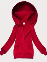 Dámska červená mikina na zips S'West (B-12#)