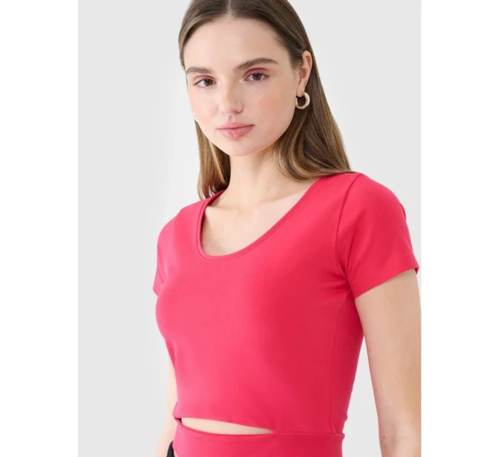 Dámské hladké tričko model 21436852 - 4F Dámské hladké tričko model 21436852 - 4F