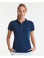 Russell Athletic 566F Dámske elastické polo tričko z piké 10.566F fuchsiová