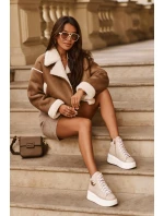 Trampki Damskie Wysokie Na Suwak Lemar Beżowe Katerin Trampki Damskie Wysokie Na Suwak Lemar Beżowe Katerin