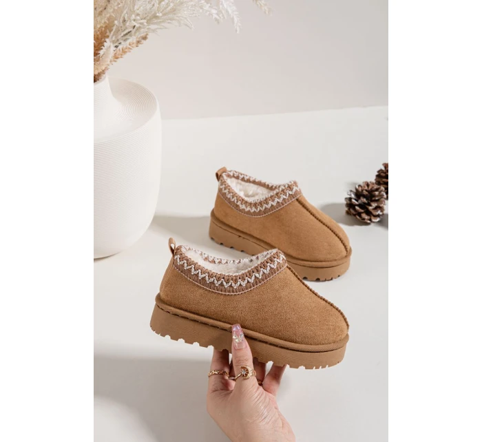 Śniegowce Dziecięce Z Haftem Camel Prina