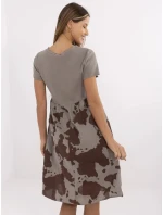 Šaty DHJ SK 253701.80 tmavo lila