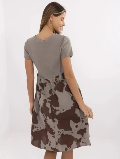 Šaty DHJ SK 253701.80 tmavo lila