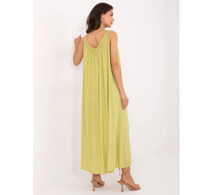 Sukienka TW SK BI model 21191068 limonkowy - FPrice Sukienka TW SK BI model 21191068 limonkowy - FPrice