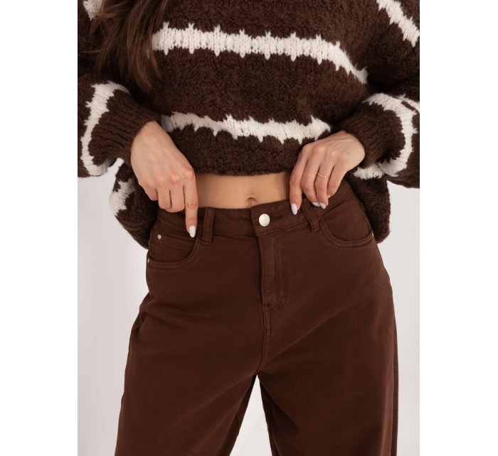 Spodnie jeans SP  brązowy model 21776360 - FPrice