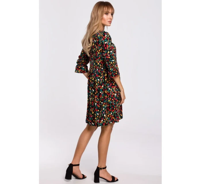 M521 Šaty s nariasenými rukávmi - model 6