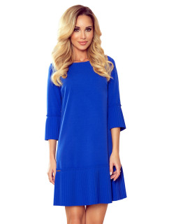 Dámske plisované šaty Numoco LUCY - modré