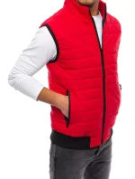 Pánská prošívaná červená vesta Dstreet model 21964311 - FashionStreet