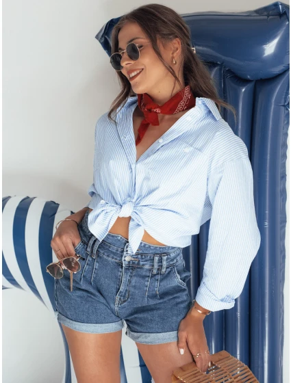 Dámske džínsové šortky DENIM DREAMS blue FashionStreet SY0354
