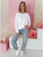 Dámská jednobarevná mikina bílá Dstreet model 21985698 - FashionStreet