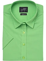 JN 679 Popelínová halenka s krátkým rukávem model 22488246 lime green - Daiber JN 679 Popelínová halenka s krátkým rukávem model 22488246 lime green - Daiber