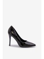 Szpilki Lakierowane Ze Szpiczastymi Noskami Czarne Omenra Szpilki Lakierowane Ze Szpiczastymi Noskami Czarne Omenra