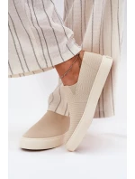 Dámské Tenisky SlipOn Big Star model 21695261 Béžové - Big Star Shoes