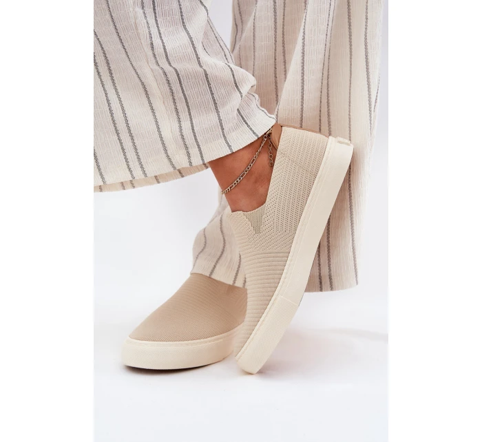 Dámské Tenisky SlipOn Big Star model 21695261 Béžové - Big Star Shoes