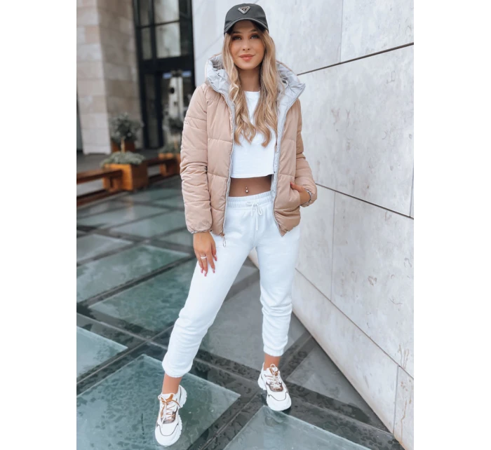 Dámska prechodná bunda prešívaná na oboch stranách VICTORIA SNUG sivá TY3696