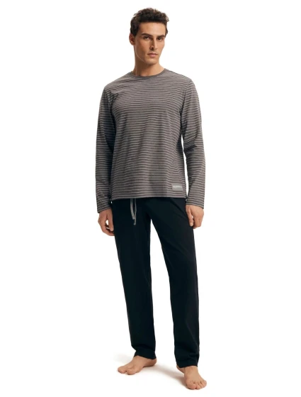 Pánské pyžamo model 21396720 New grey - Henderson Pánské pyžamo model 21396720 New grey - Henderson