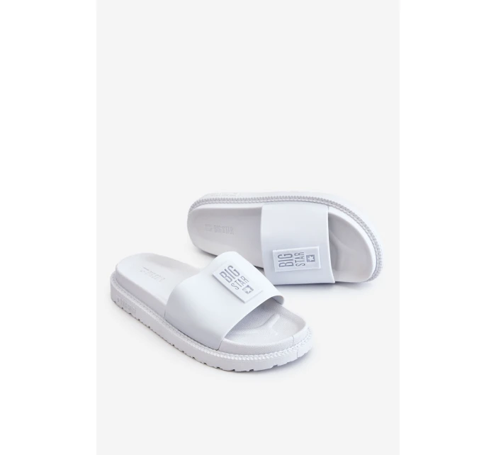 Dámské pantofle Big Star model 21609139 Bílé - Big Star Shoes Dámské pantofle Big Star model 21609139 Bílé - Big Star Shoes