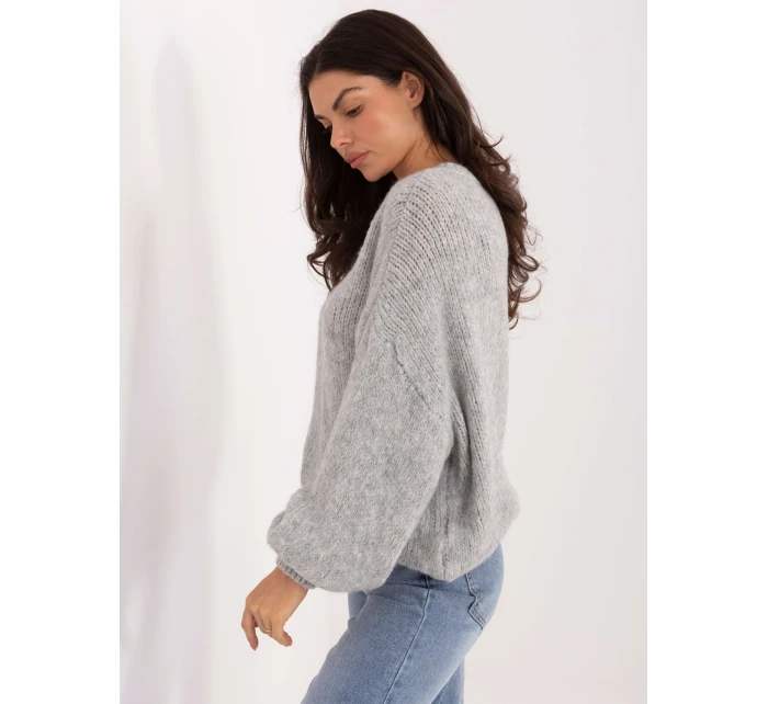 Sweter MI SW model 21795644 szary - FPrice Sweter MI SW model 21795644 szary - FPrice