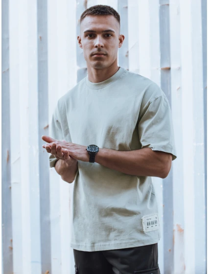 FashionStreet pánske olivovo zelené tričko RX5502