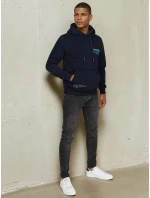 Pánská mikina s kapucí tmavě modrá Dstreet model 21976030 - FashionStreet