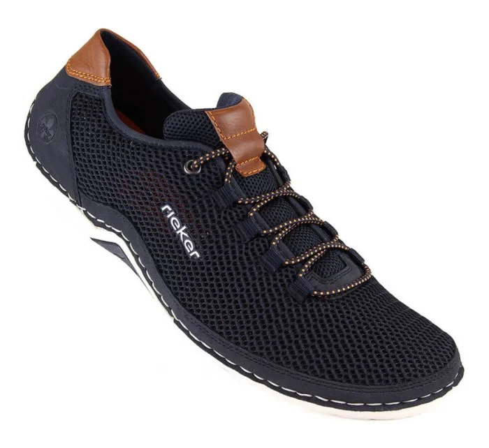 Pohodlné poltopánky Rieker M RKR666 navy blue