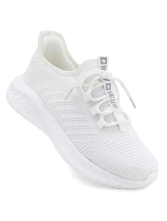 Pánská textilní sportovní polobotka bílá model 22122354 - Big Star