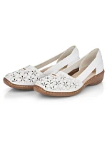 W bílá kožená polobotka model 22050397 - Rieker