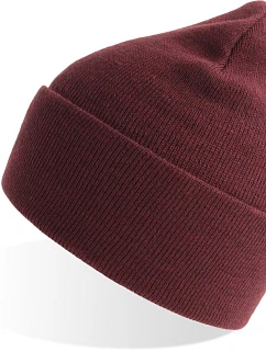 Atlantis Headwear Pure Pletená čiapka „Pure“ 33.8000 bordová melírovaná