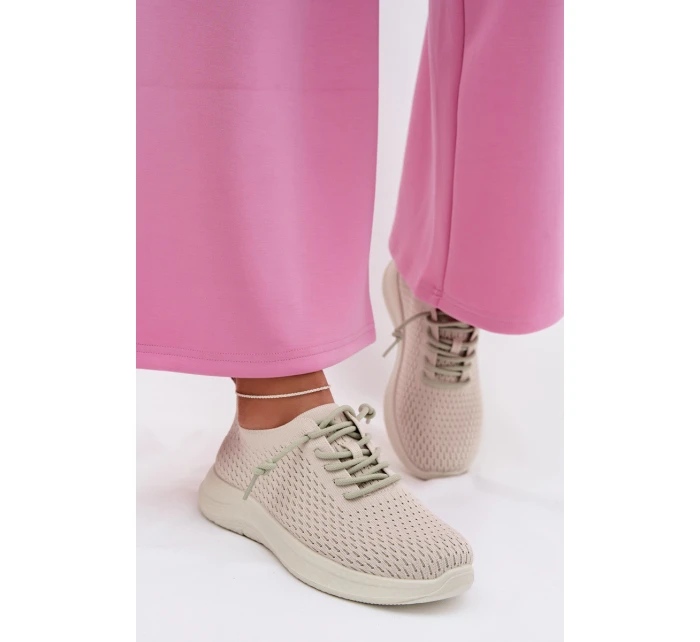Materiálové Dámské Sportovní Boty Béžové model 22031712 - EVENTO