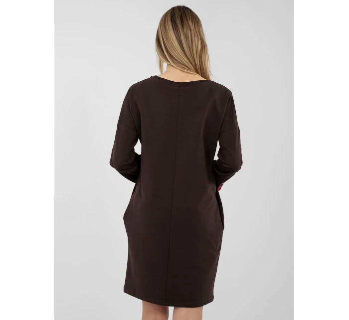 Šaty RV SK 8088.59 tmavohnedé