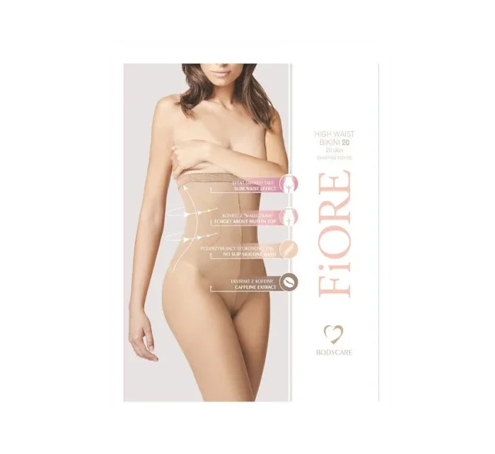 Dámske pančuchové nohavice Fiore M5218 High Waist Bikini 20 deň 2-4